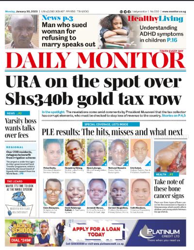 Daily Monitor On Twitter In Your Copy Of The Daily Monitor Today N
