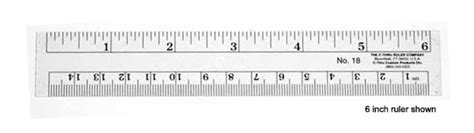 Ruler 12 Inch Clear Plastic Blue Line Pro