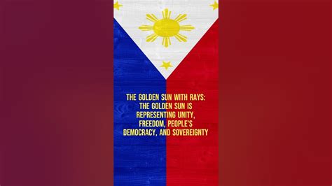 The Philippine Flag Meaning Of Colors And Symbols Short Video Youtube