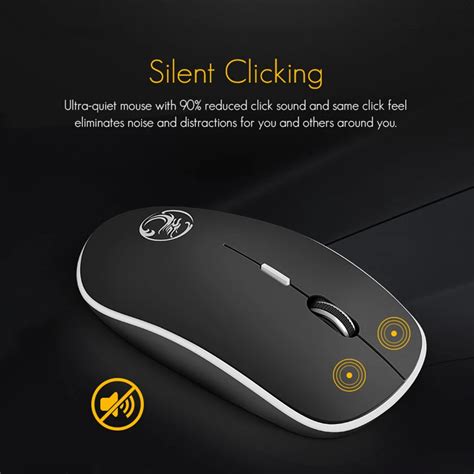 Silent 1600 Dpi Wireless Mouse