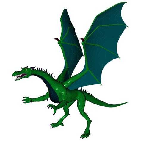 Flying Green Dragon Free Svg