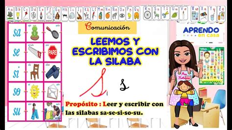 La Letra S Leemos Y Escribimos Youtube