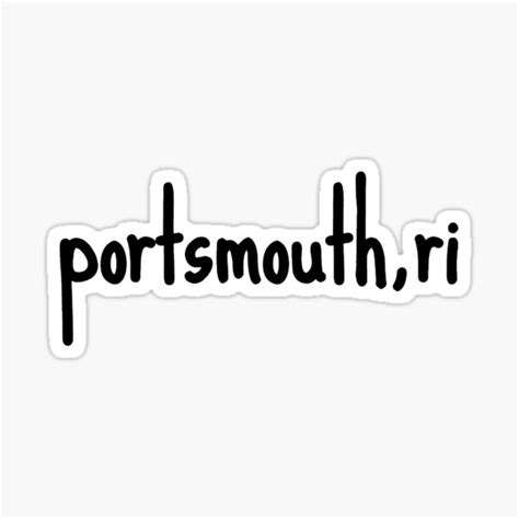 portsmouth ri sticker by clairekeanna redbubble
