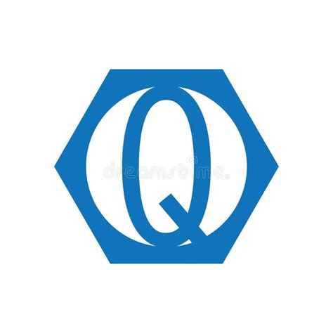 Q Logo With A Blue Octagon Frame Shape Stock Vector Illustration Of Sign Identity 268865221