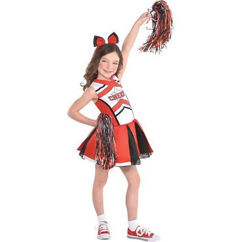 Kostüme And Verkleidungen Small Red School Girl Cheerleader Football