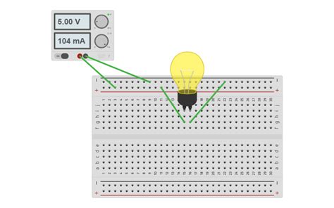Circuit Design Light Bulb Circuit Tinkercad