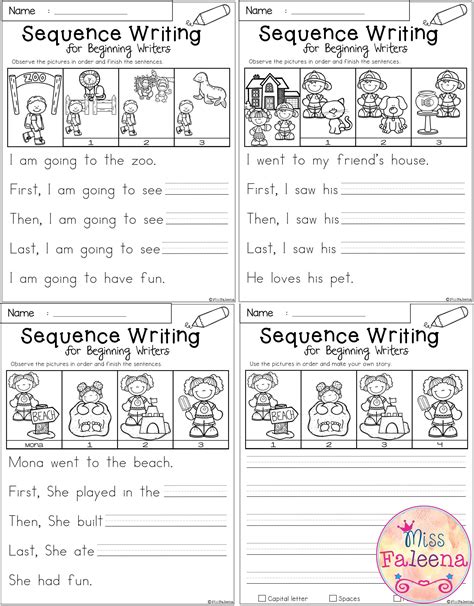 Sequence Activities For 1st Grade