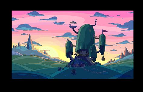 Adventure Time On Cartoon Network Background Paint On Behance