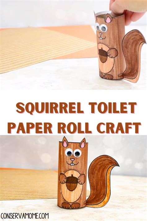 Squirrel Toilet Paper Roll Craft With Printable Template Artofit