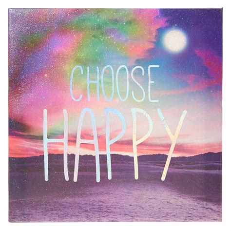 Choose Happy Wall Art | Claire's US