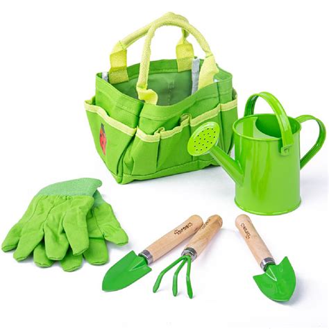 Childrens Garden Tools And Watering Can Kit Gardening Tools For Kids