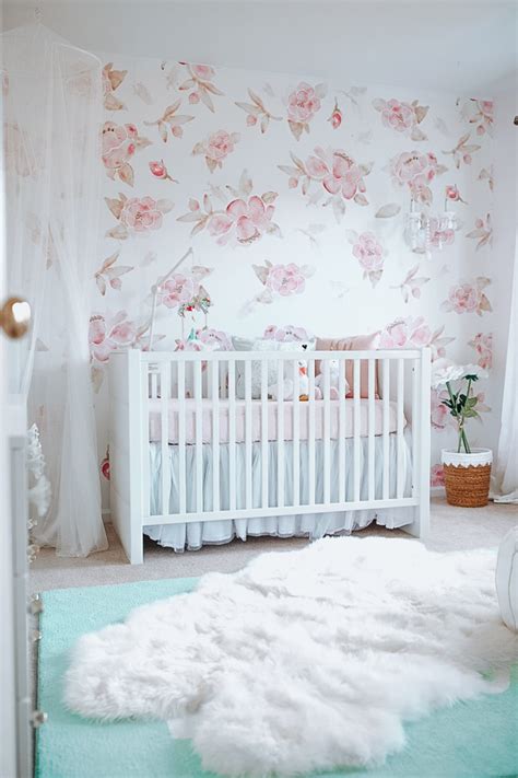 Floral Wallpaper Nursery Baby Girl Nursery Ideas