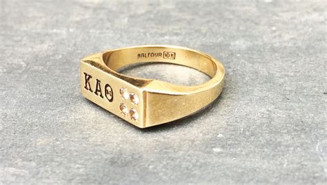 Vintage Kappa Alpha Theta 10k Gold Ring Malick And Grace