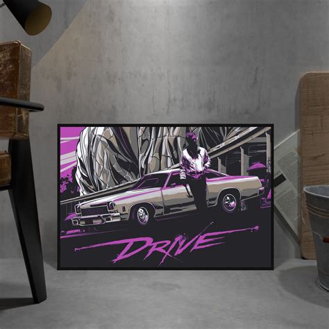 Drive Poster Ryan Gosling Wall Art Wall Decor Rolled Canvas Etsy