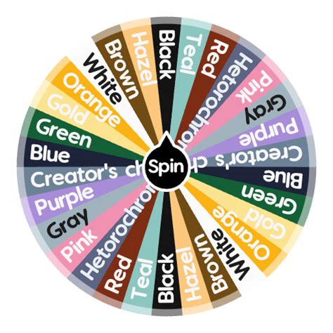 Eye Color Wheel Spin The Wheel App