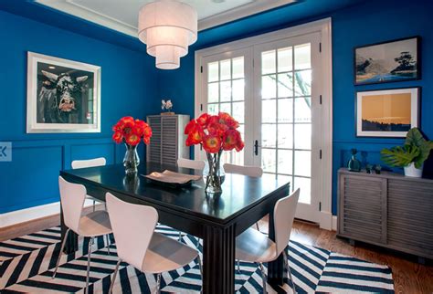 Bossy Color Annie Elliott Interior Design Black And Blue And Brass