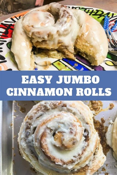 Homemade Jumbo Cinnamon Rollsthe Easy Way Chef Alli Recipe