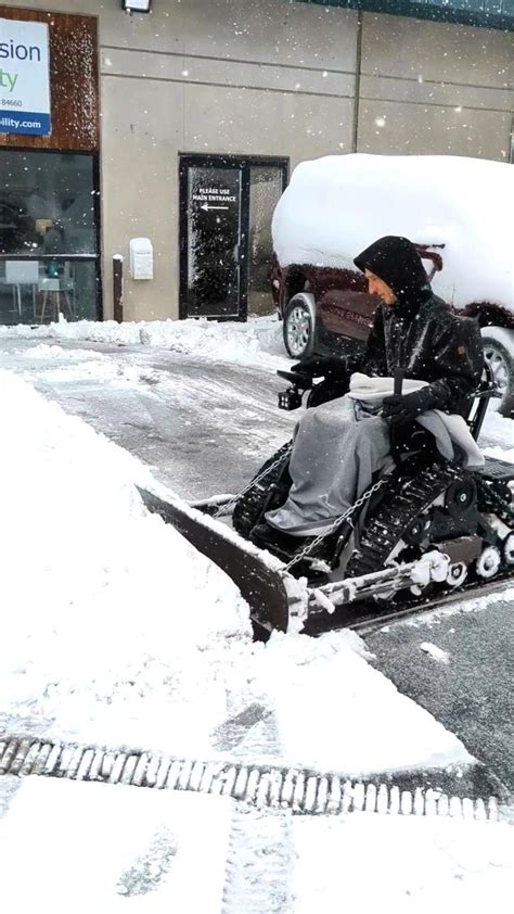 Sts Action Trackchair With Snow Plow Attachment In 2023 Wheelchair