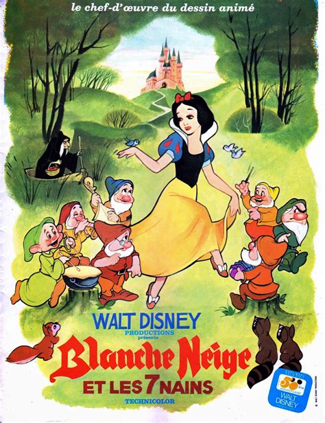 Jaquette Covers Blanche Neige Et Les 7 Nains Snow White And The Seven Dwarfs Par David Hand