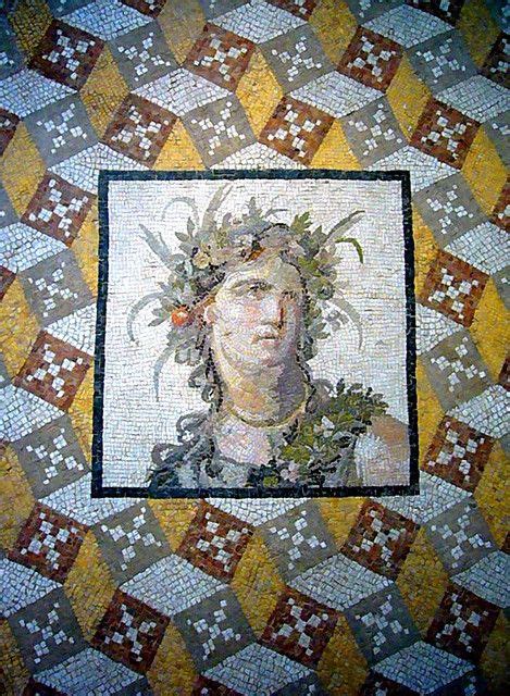 Ancient Roman Mosaic Floor Panel Nd Century A D