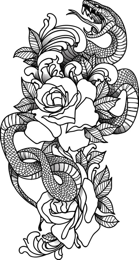 The Roses Snake Art Print By Tigerblack X Small Art Tattoo Snake