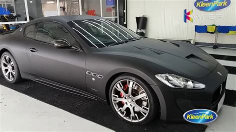 Maserati Granturismo Matte Black Wrapping Youtube