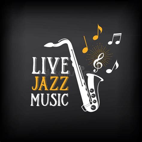 Jazz Music Party Logo And Badge Design Vector With Graphic Stock
