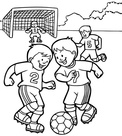 Free Football Coloring Download Soccer Kids Coloring Pages
