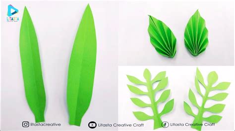 Part Cara Membuat Daun Dari Kertas Origami Paper Leafs Daun