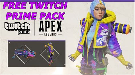 free skin and weapon skin apex legends wattson twitch prime pack youtube