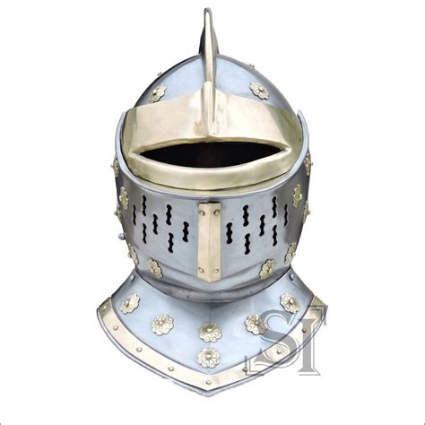 Royal Guard Close Helm Medieval Crusader Knight Steel Helmet