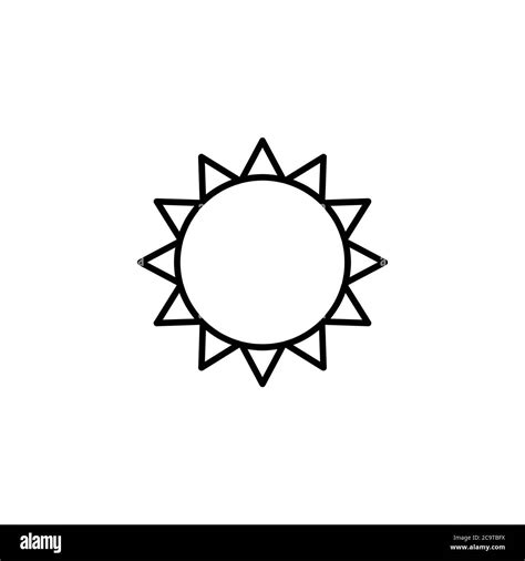 Sun Icon Vector Stock Vector Image And Art Alamy