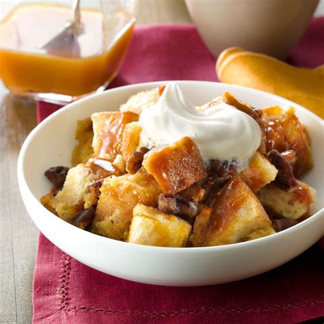 Slowly whisk in hot milk. Butterscotch-Pecan Bread Pudding Recipe | Taste of Home