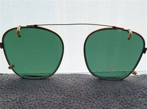Vintage Clip On Sunglasses 1950s American Optical Clip On Sunglasses Vintage Clip Sunglasses