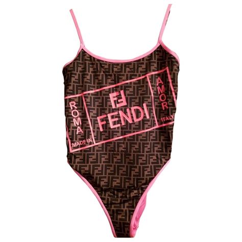 Fendi Multicolor Lycra Swimwear The Best Celebrity Swimwear Moments