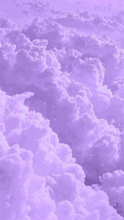 Download Light Purple Aesthetic Clouds Wallpaper