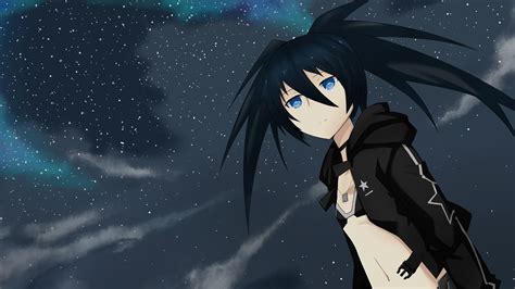 Black Rock Shooter Stars Blue Eyes Twintails Anime Anime
