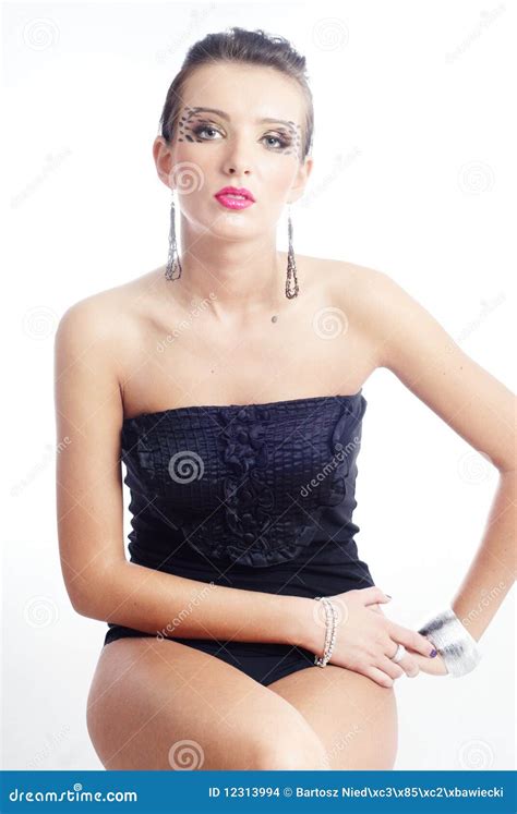 Glamour Shot Of A Beautiful Woman Stock Photo Image Of Glamour Cute