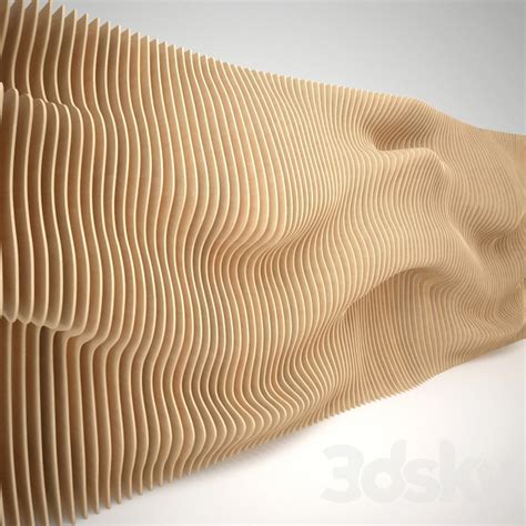 3d Models Other Decorative Objects Parametric Wall Panel Of Wood