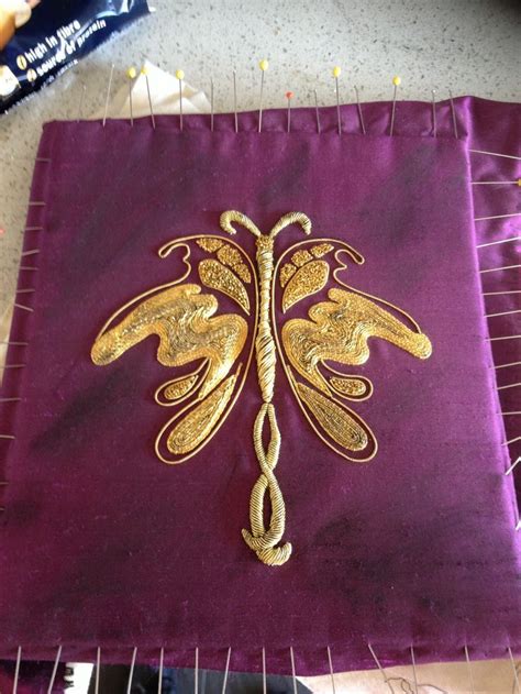 goldwork butterfly gold embroidery embroidery stitches embroidery patterns stumpwork zardozi