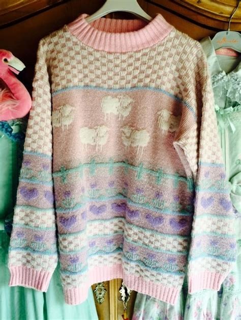 Fairy Kei Sweater Pastels Sweaters Lace Market Lolita Fashion Sales