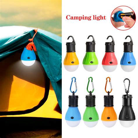 2 Pack Camping Tent Light Bulb 3 Led Outdoor Portable Hanging Hiking