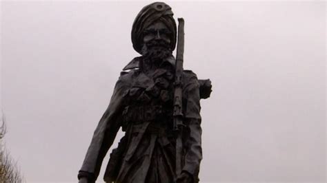 Sikh Soldier Memorial Statue In Smethwick Vandalised Bbc News