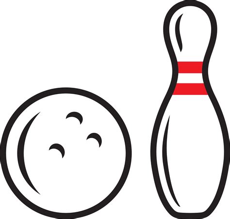 Bowling Clipart Graphic Icon