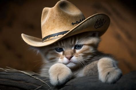 Cats In Cowboy Hats 1 By Konimotsinui On Deviantart