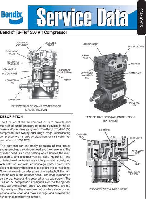 Bendix 921 Air Compressor Parts