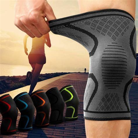 2pcs Copper Fitness Compression Knee Support Sleeve Brace Patella