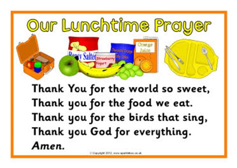 See more ideas about prayers, prayers for children, prayer for my children. Lunchtime prayer posters (SB1609) - SparkleBox