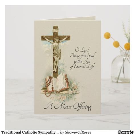 I have run my race by bassimwa vitus. Traditional Catholic Sympathy Mass Offering Cross Card ...