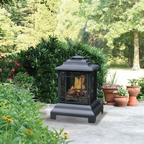 Fire pit chimney, when it's attached to the stone or concrete fire pit reminds an outdoor fireplace, which looks much more interesting and adds completely different character to the patio or backyard. Outdoor Fire Pit Backyard Patio Fireplace Deck Wood Burning Heater Chiminea New | eBay